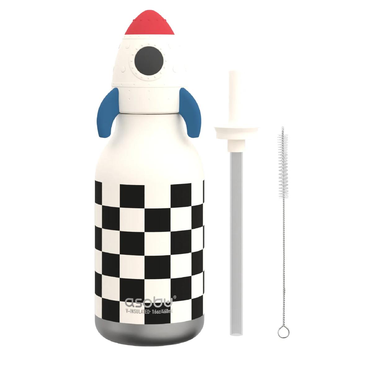 Gourde enfant 460ml ROCKET CHECKER Bestie by Asobu