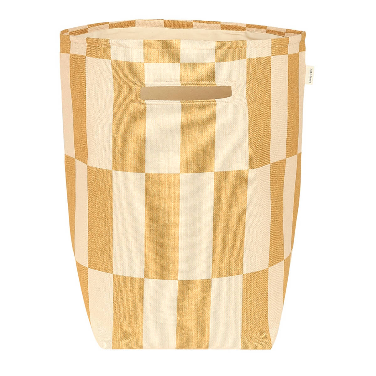 Grand panier de rangement VIBES Nobodinoz Mustard and sand tiles