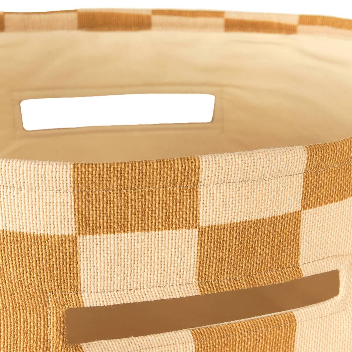 Grand panier de rangement VIBES Nobodinoz Mustard and sand tiles