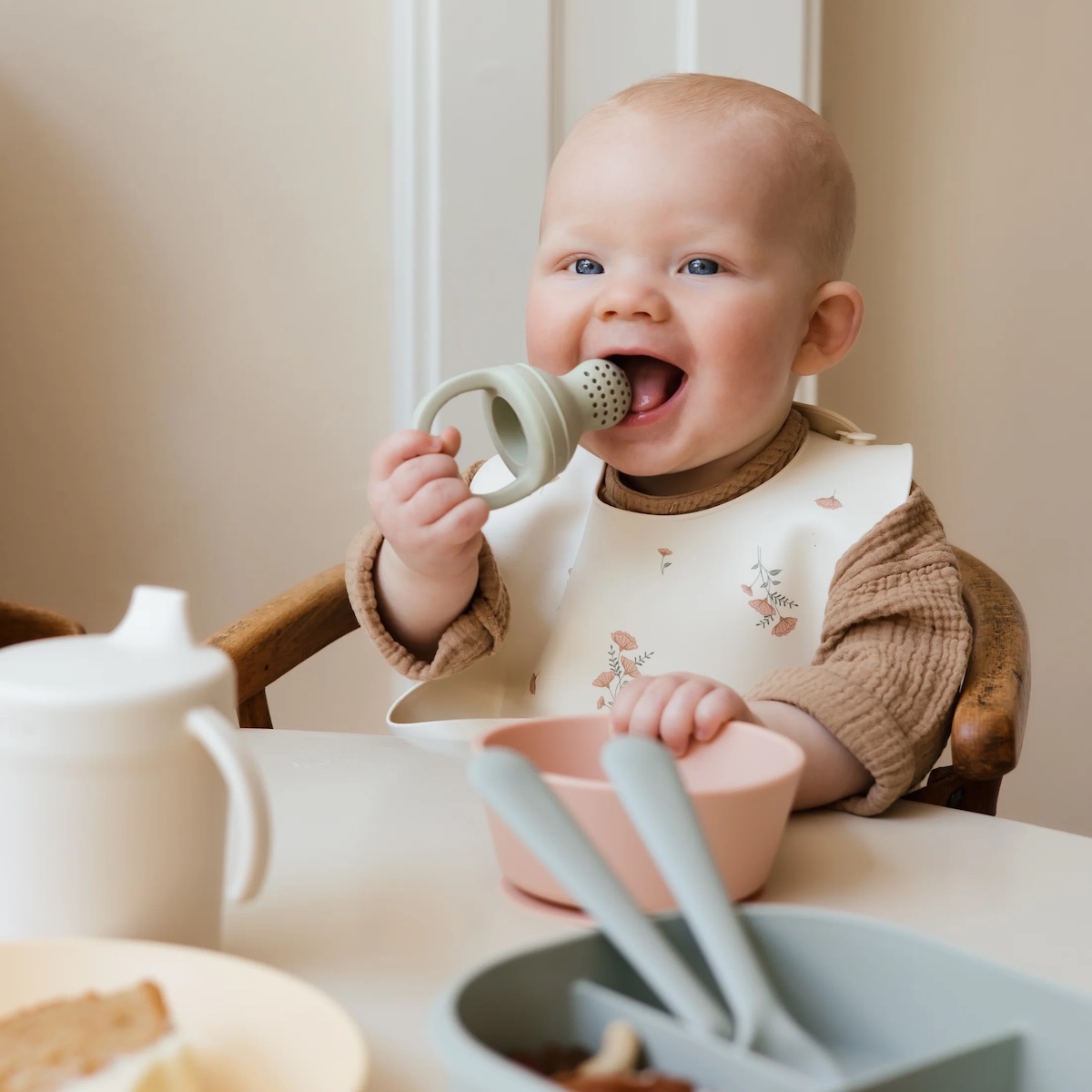 Grignoteur bébé 2pc Mushie Sage