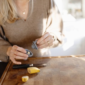 Grignoteur bébé 2pc Mushie silicona solid cambridge Blue 4,5x6,3x7,6cm