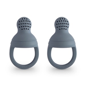 Grignoteur bébé 2pc Mushie silicona solid tradewinds 4,5x6,3x7,6cm