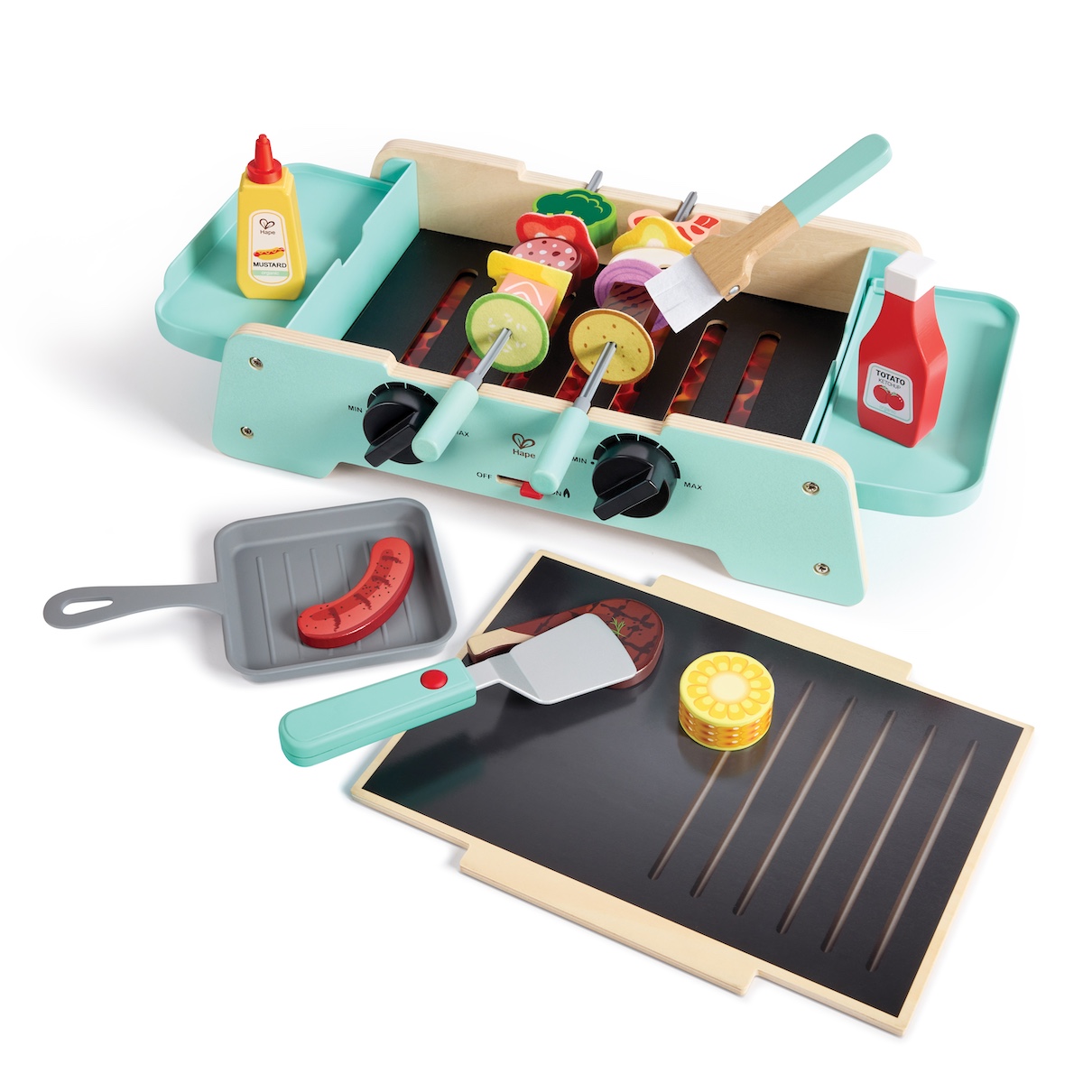 Gril et plaque de cuisson pour barbecue Hape