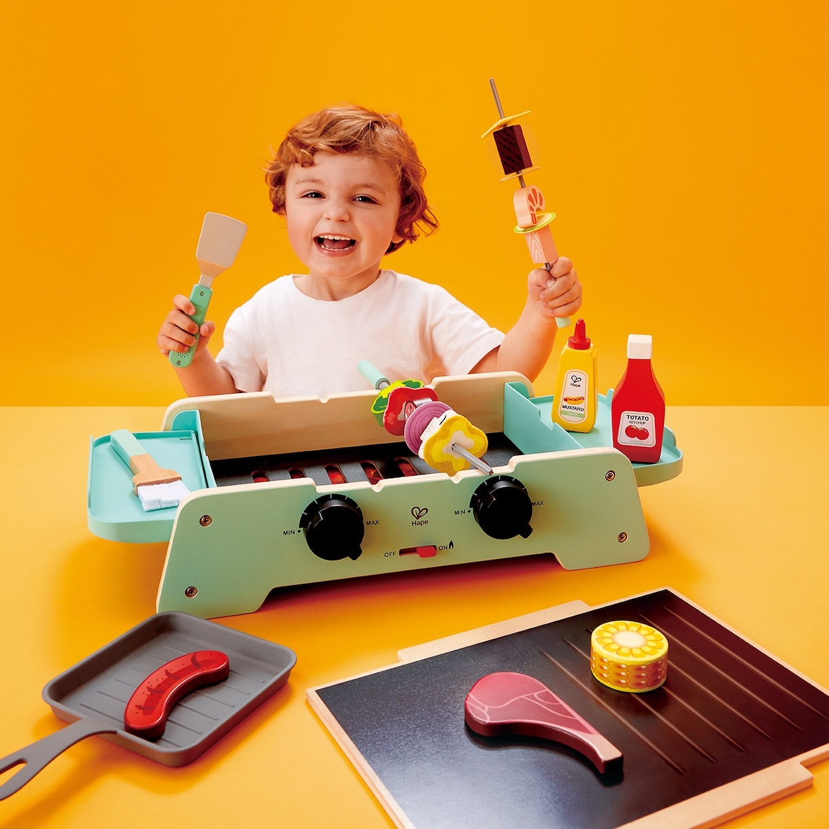 Gril et plaque de cuisson pour barbecue Hape