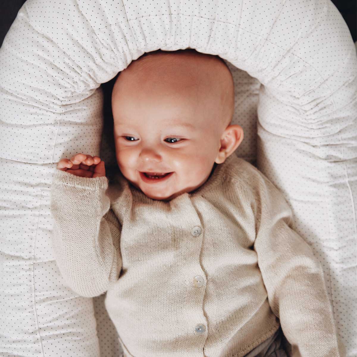 Gro babylift Classic dot creme de la creme Liewood