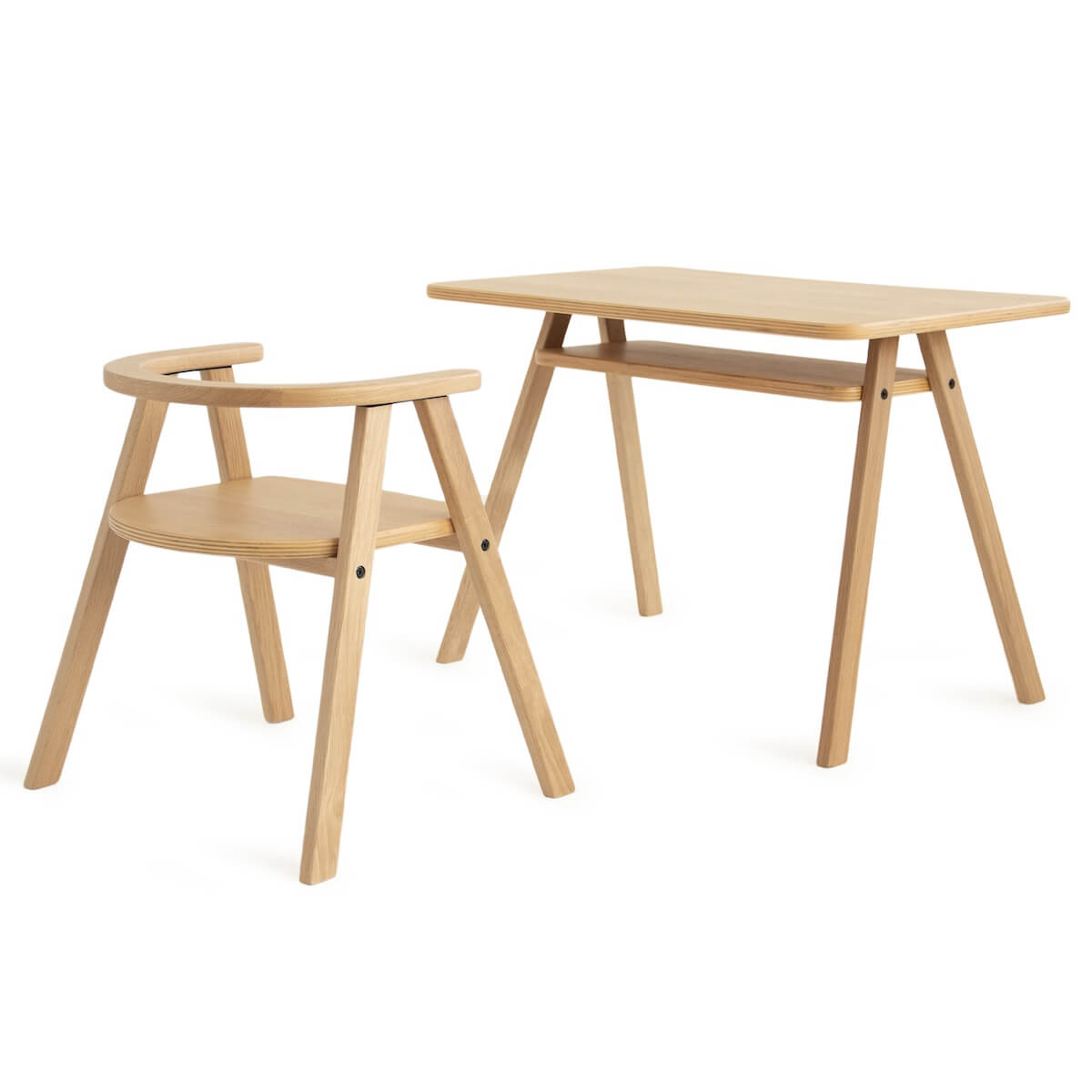 Growing Green Kid Chair Nobodinoz Natural Oak