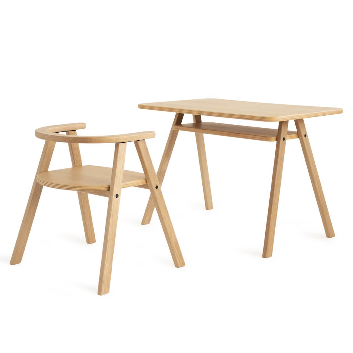 Growing Green Kid Table Nobodinoz Natural Oak