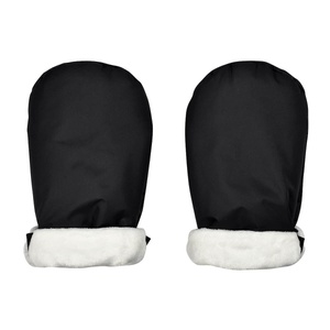 Guantes doblados impermeables negro Red Castle