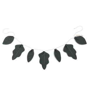 Guirlande feuilles LIN FRANÇAIS Nobodinoz Green Blue