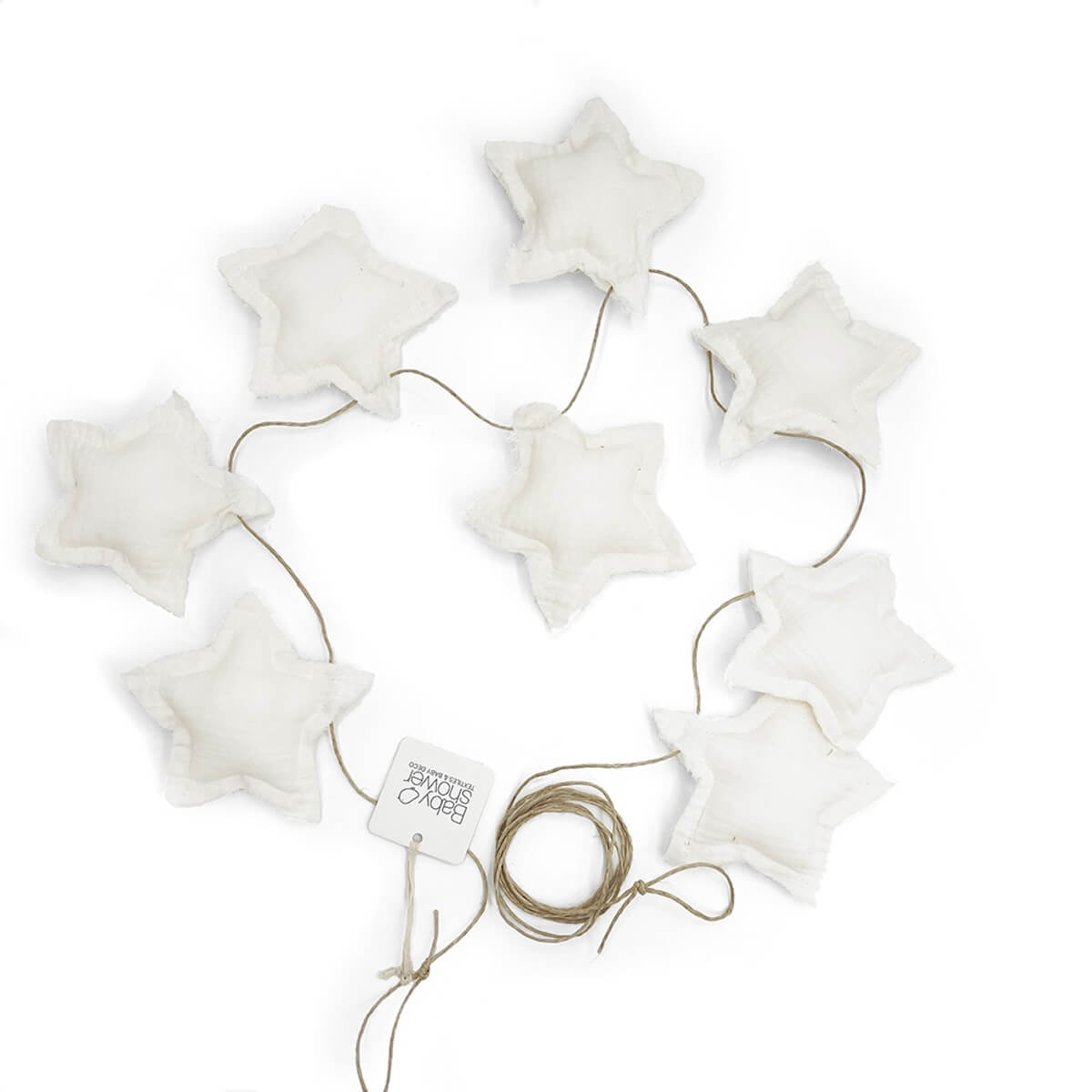 Guirlande STAR Babyshower ivory powder