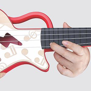 Guitare électrique Teach Yourself Hape rouge