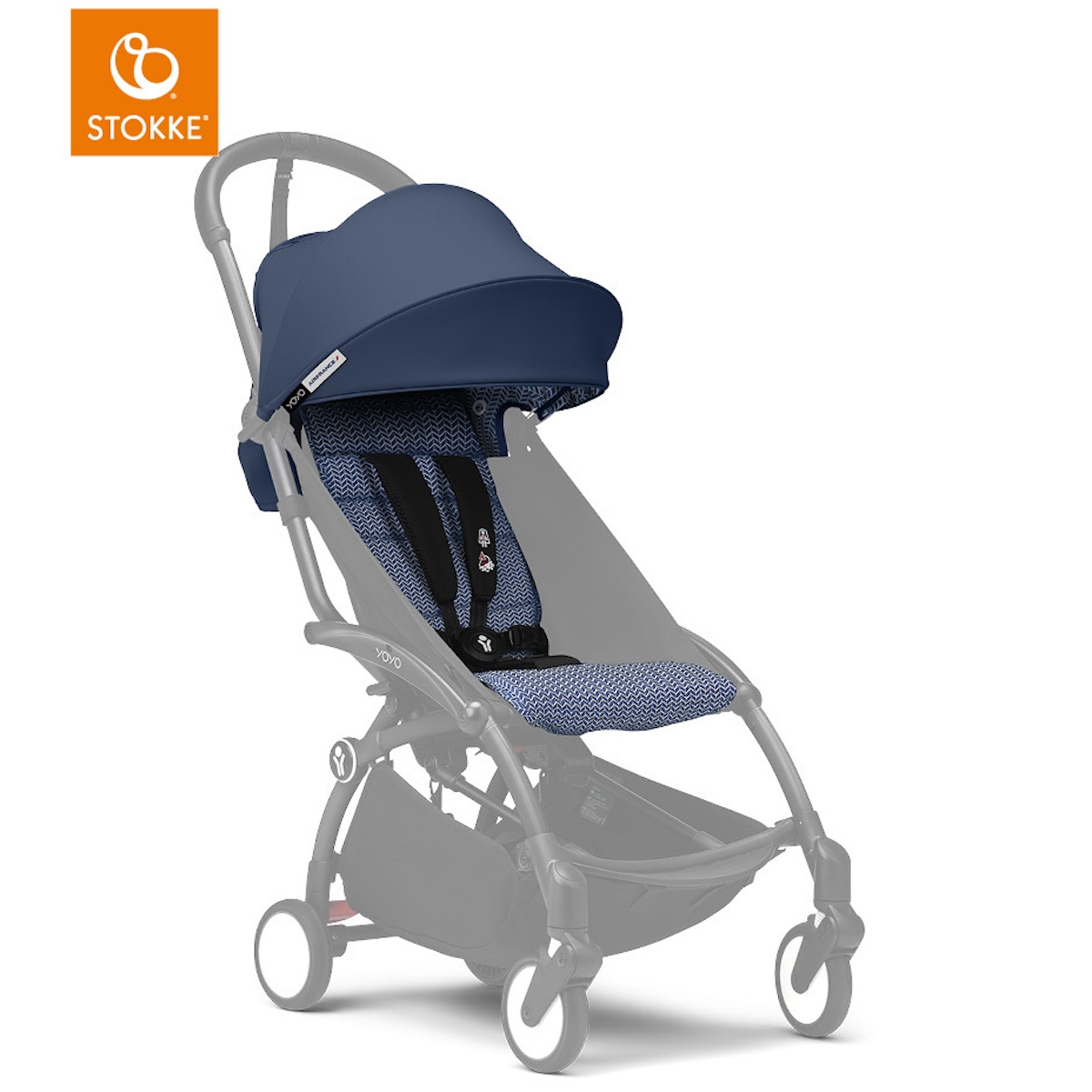 Habillage poussette YOYO3 6+ Stokke Air France bleu
