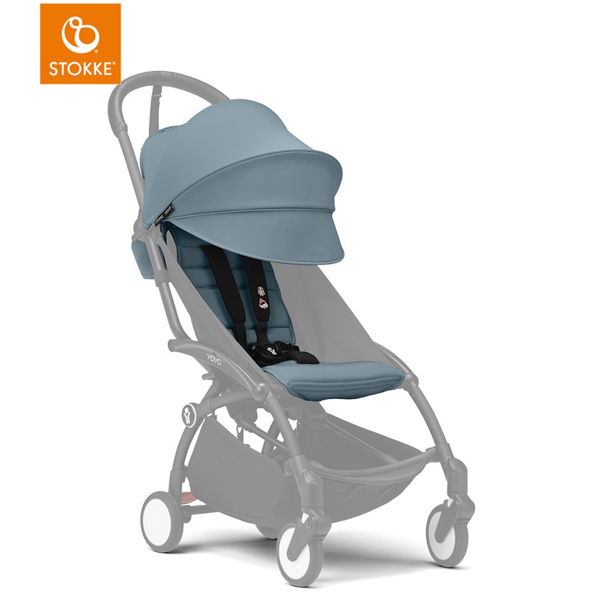 Habillage poussette YOYO3 6+ Stokke aqua