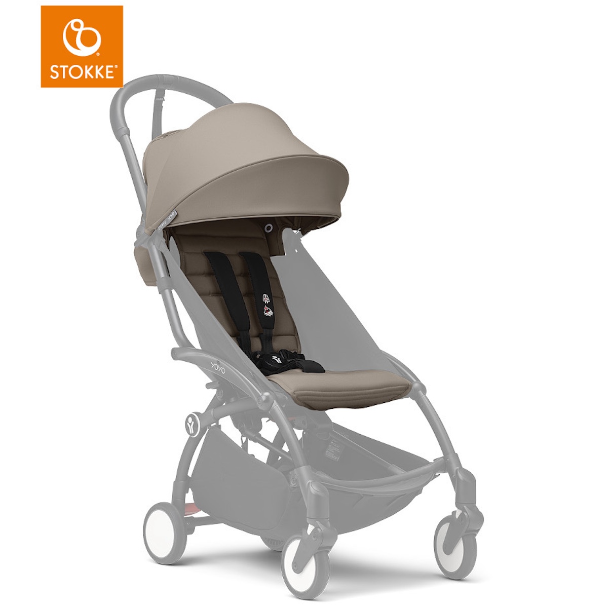 Habillage poussette YOYO3 6+ Stokke taupe