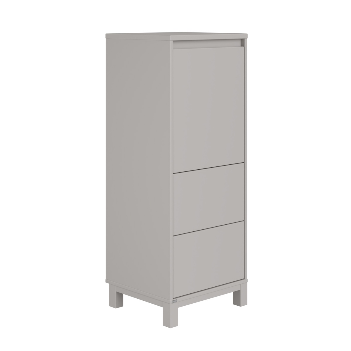Highboard 1 portes 2 tiroirs OLLI Paidi gris manhattan