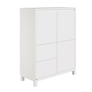 Highboard 2 portes 2 tiroirs OLLI Paidi blanc