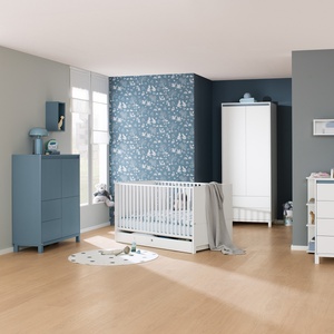 Highboard 2 portes 2 tiroirs OLLI Paidi bleu mat