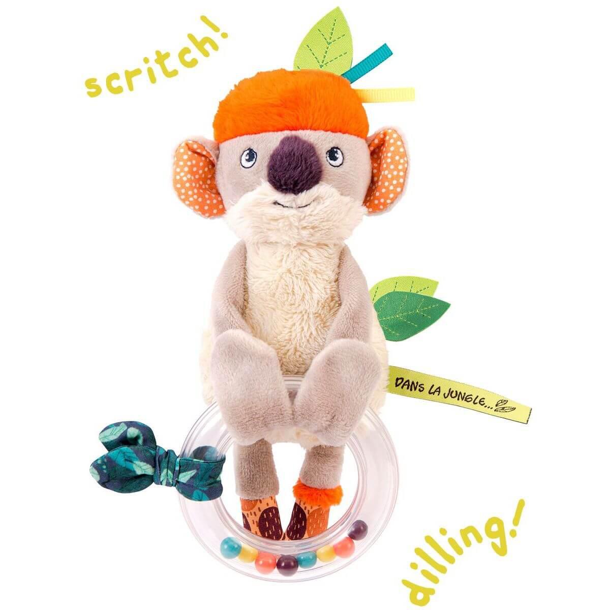 Hochet anneau billes koala Koco DANS LA JUNGLE Moulin Roty