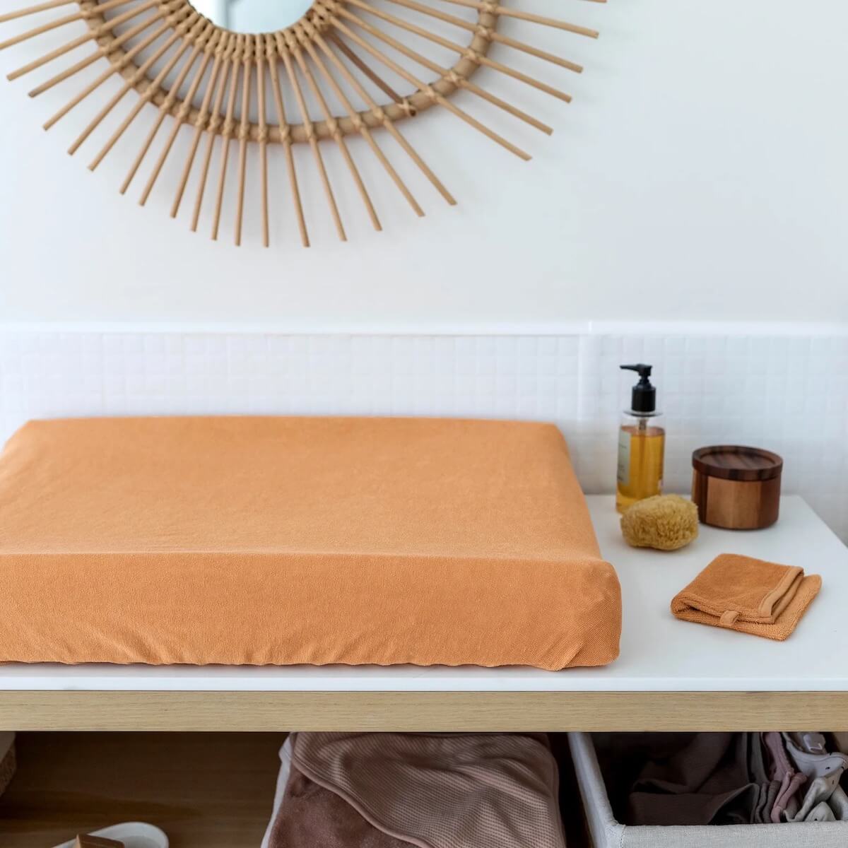 Housse coussin à langer 50x75cm Bemini biscuit
