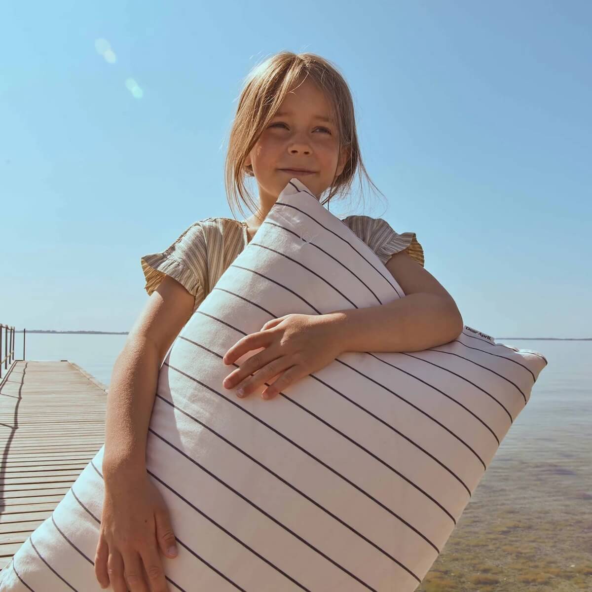 Housse de couette 100x135-40x60cm Dear April Sail Stripes