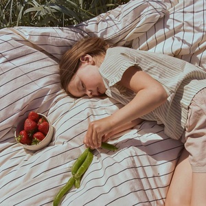 Housse de couette 100x140-40x45cm Dear April Sail Stripes