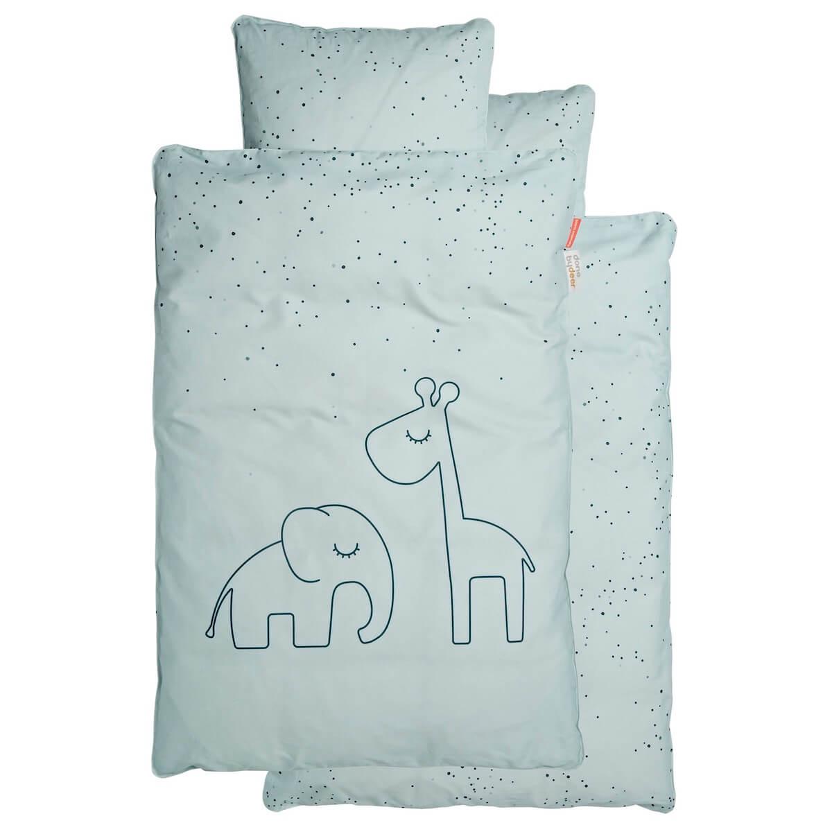Housse de couette 100x140cm DREAMY DOTS Done by Deer bleu