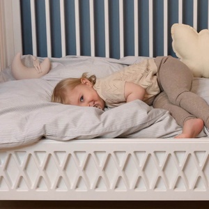 Housse de couette 100x140cm GOTS Classic Stripes Camel Cam Cam