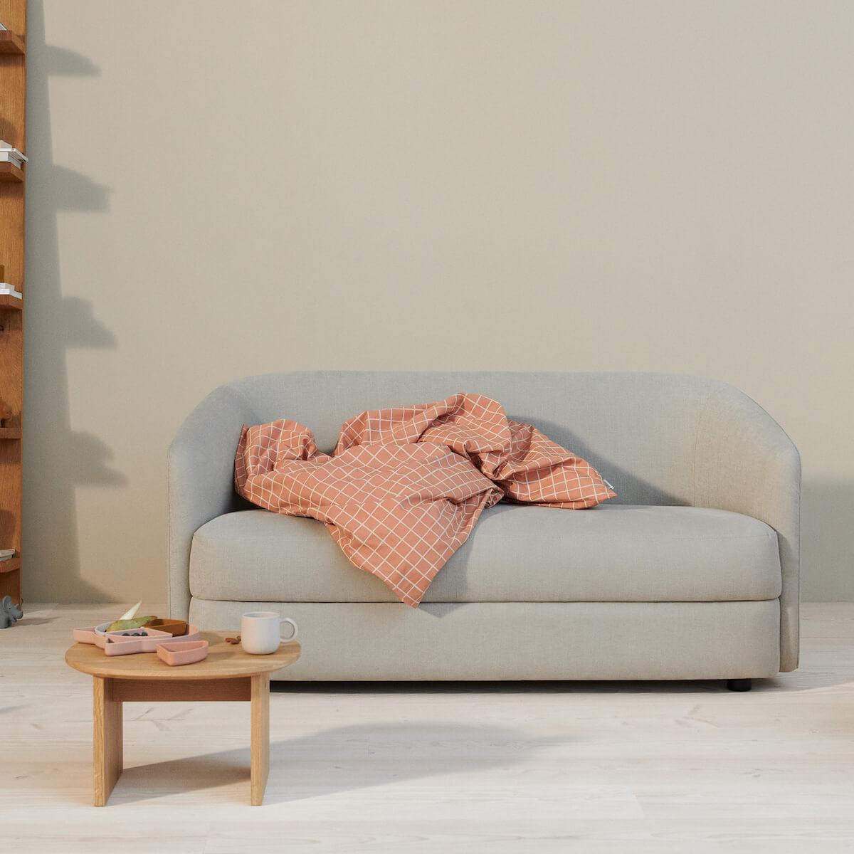 Housse de couette 100x140cm INGEBORG Liewood Check-tuscany rose