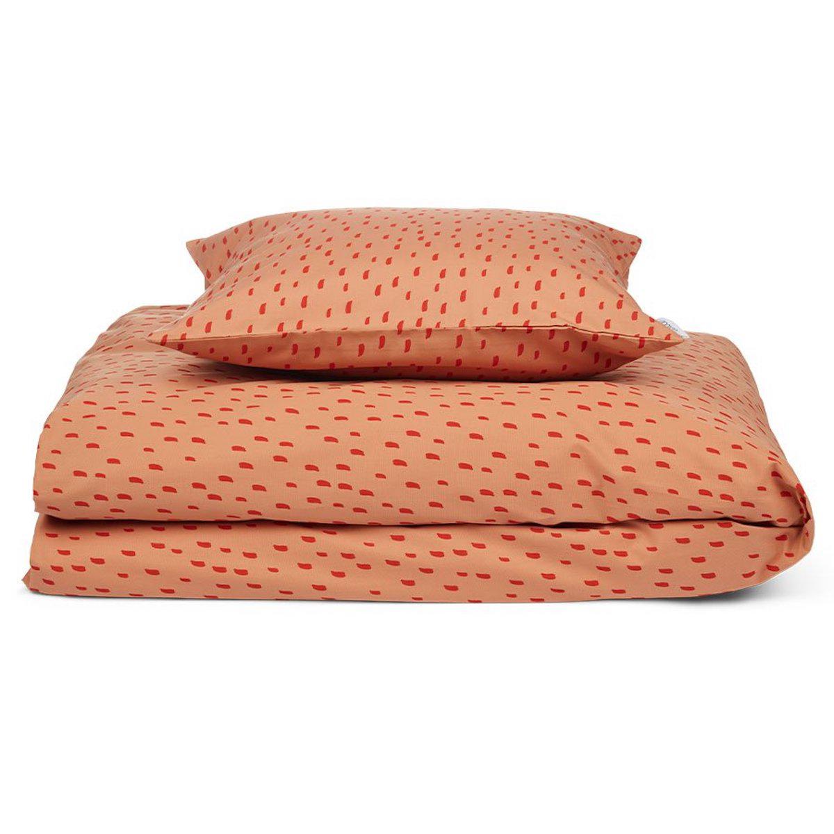 Housse de couette 100x140cm INGEBORG Liewood Graphic stroke-tuscany rose