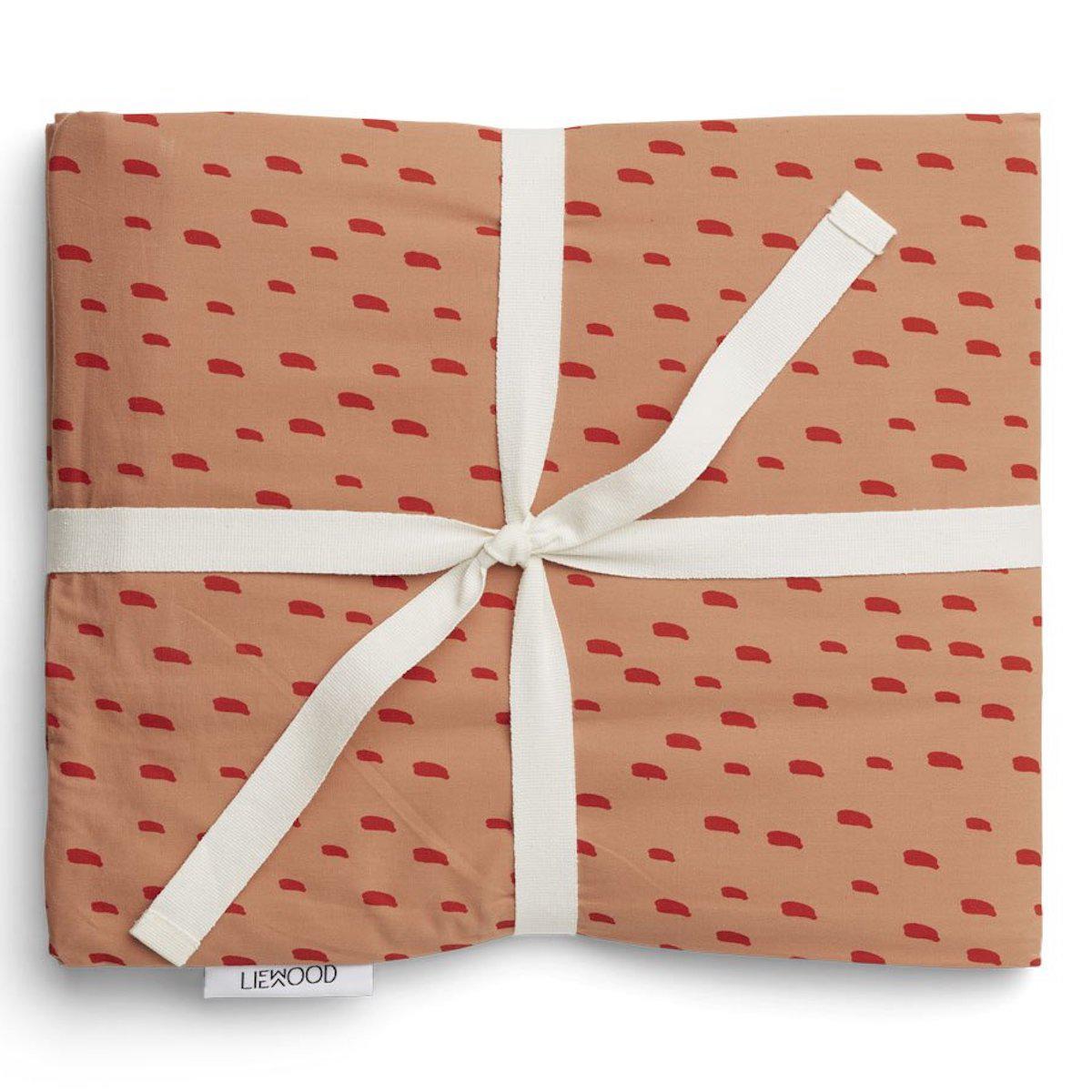 Housse de couette 100x140cm INGEBORG Liewood Graphic stroke-tuscany rose