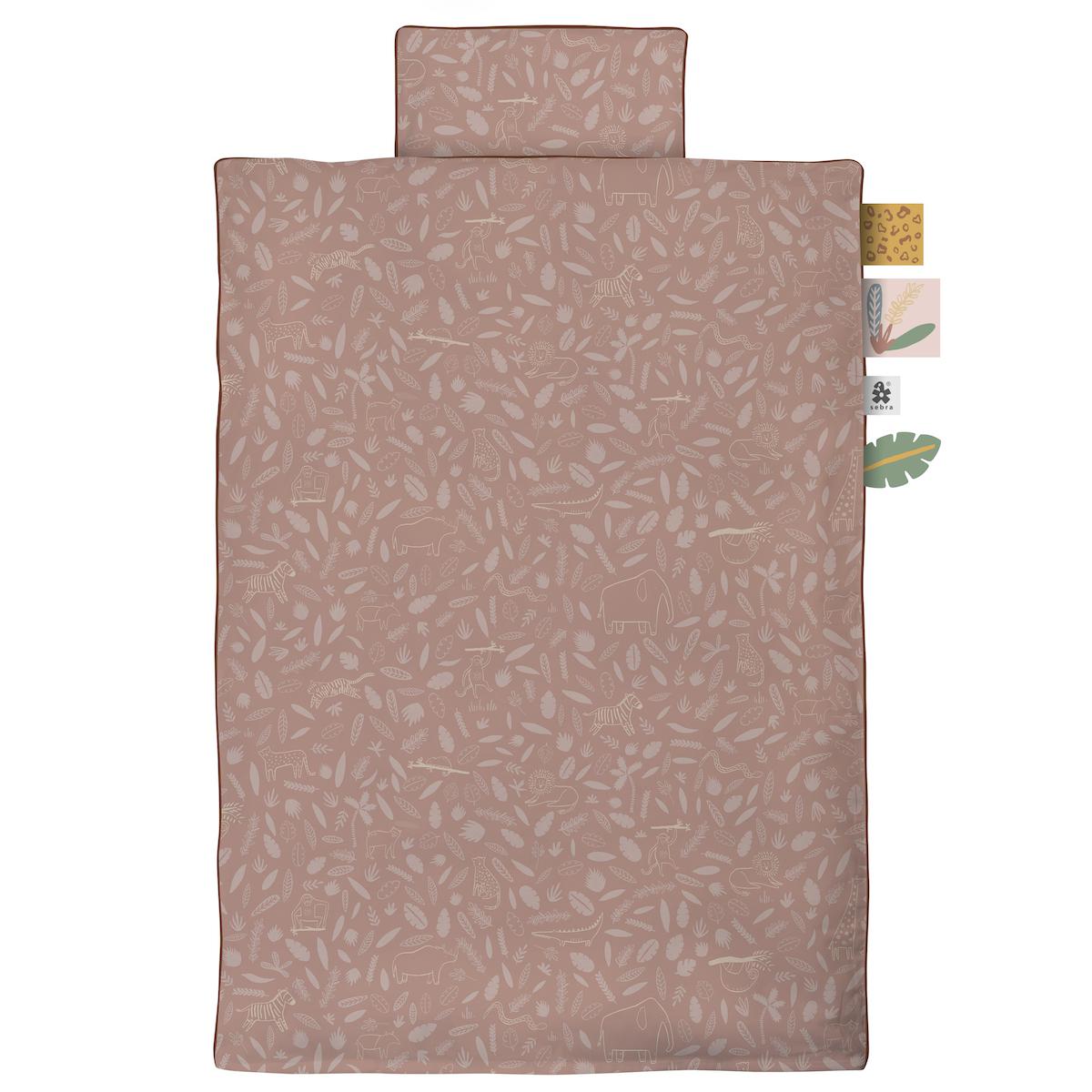 Housse de couette 100x140cm SUNSET ROSE Sebra