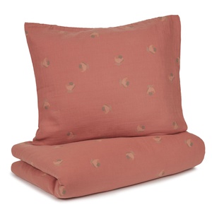 Housse de couette 100x140cm WABI SABI Nobodinoz Blossom Rosewood