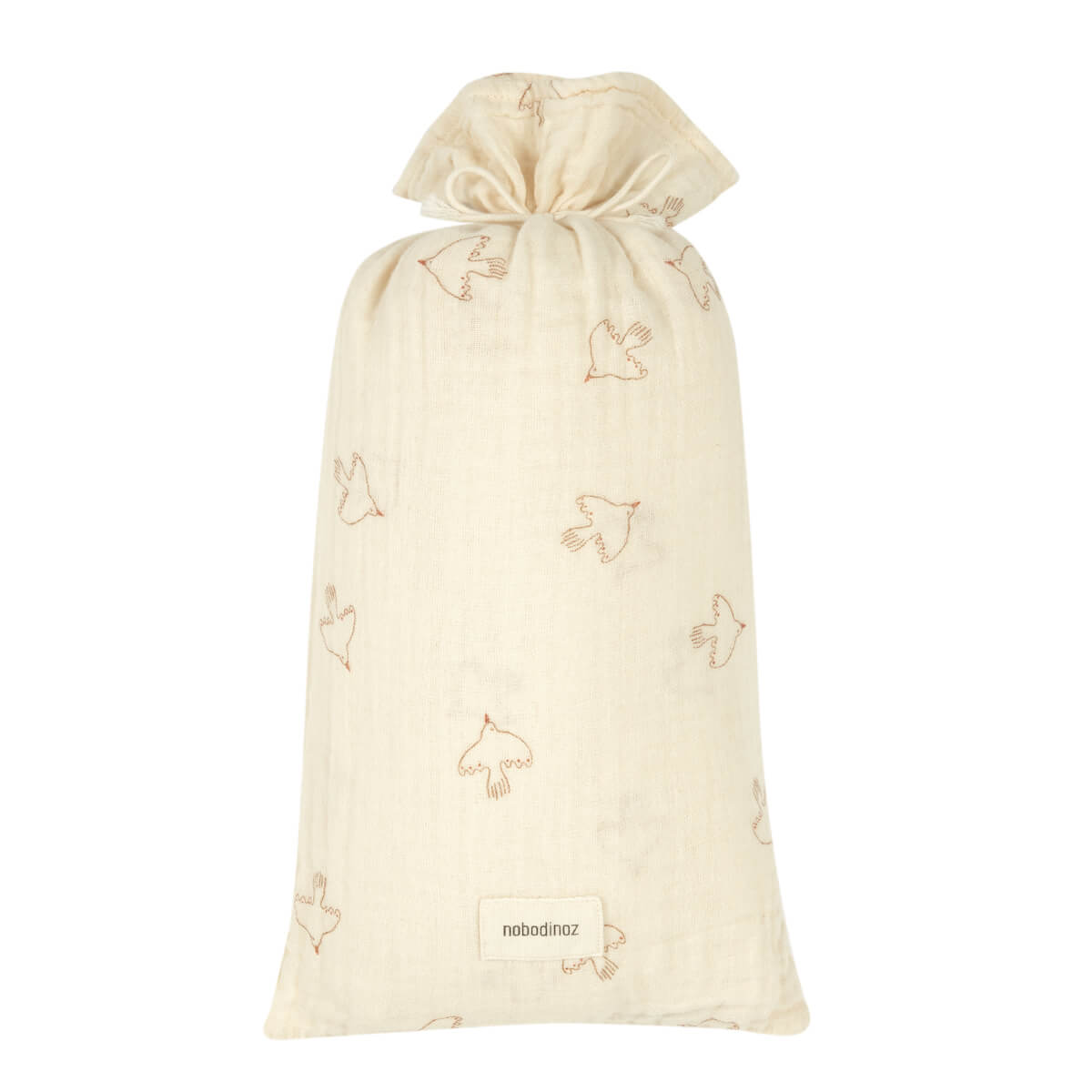 Housse de couette 100x140cm WABI SABI Nobodinoz brown hoshi birds