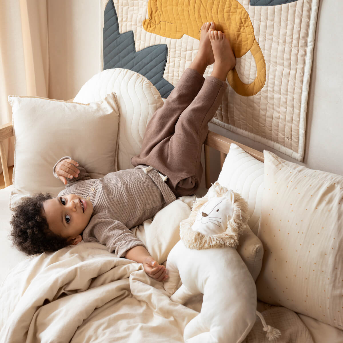 Housse de couette 100x140cm WABI SABI Nobodinoz Dots Ginger