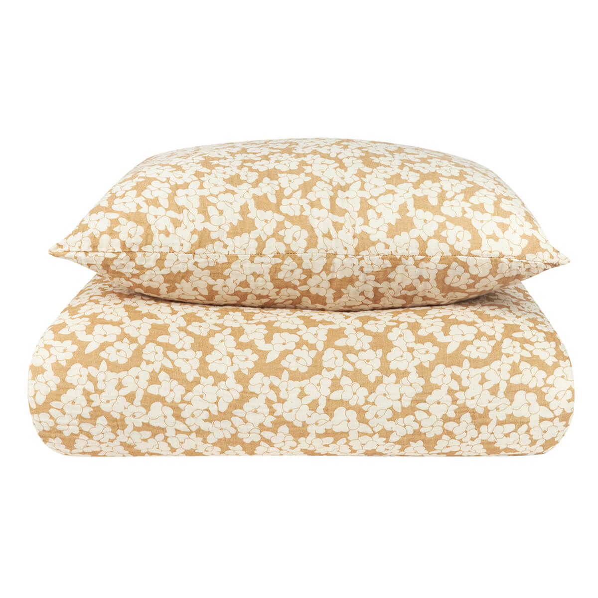 Housse de couette 100x140cm WABI SABI Nobodinoz Golden Brown Sak