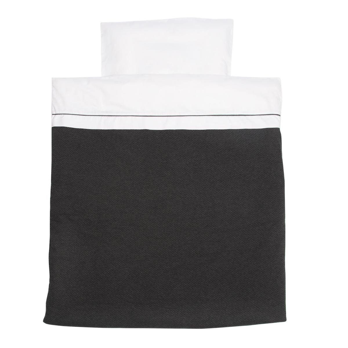 Housse de couette 110x140cm DIAMOND ANTHRACITE Les Rêves d'Anaïs 