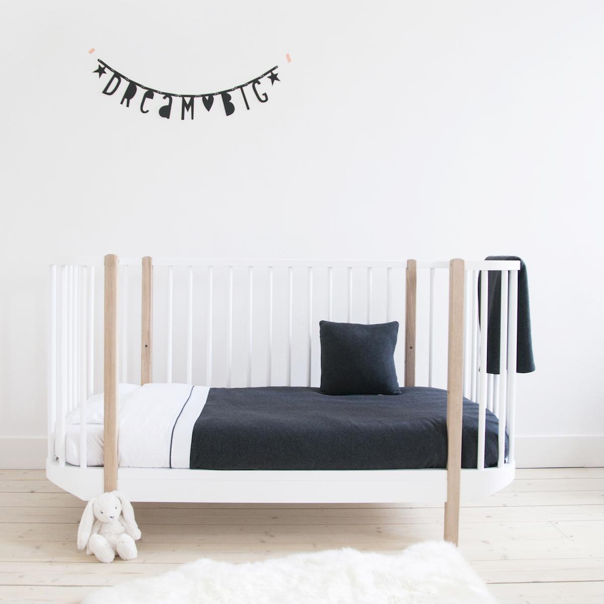 Housse de couette 110x140cm DIAMOND ANTHRACITE Les Rêves d'Anaïs 