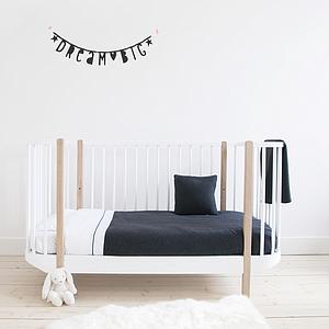 Housse de couette 110x140cm DIAMOND ANTHRACITE Les Rêves d'Anaïs 