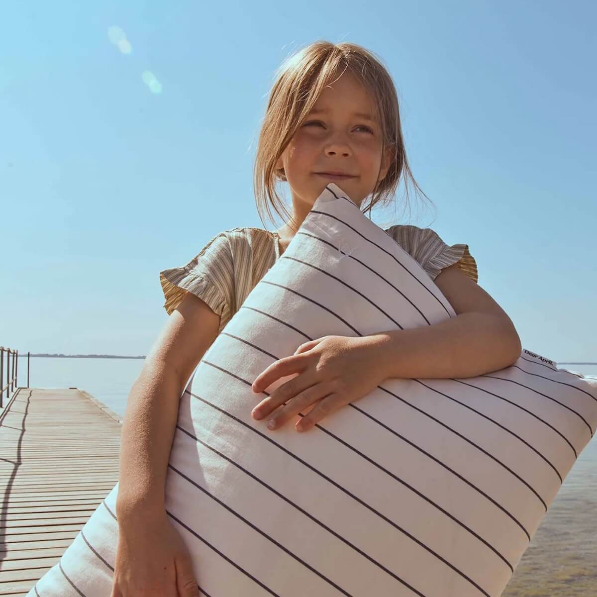 Housse de couette 140x200-63x63cm Dear April Sail Stripes