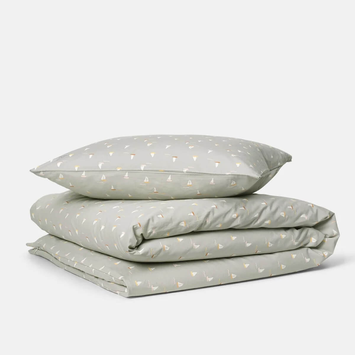 Housse de couette 140x200cm 63x63cm Dear April Sailboats