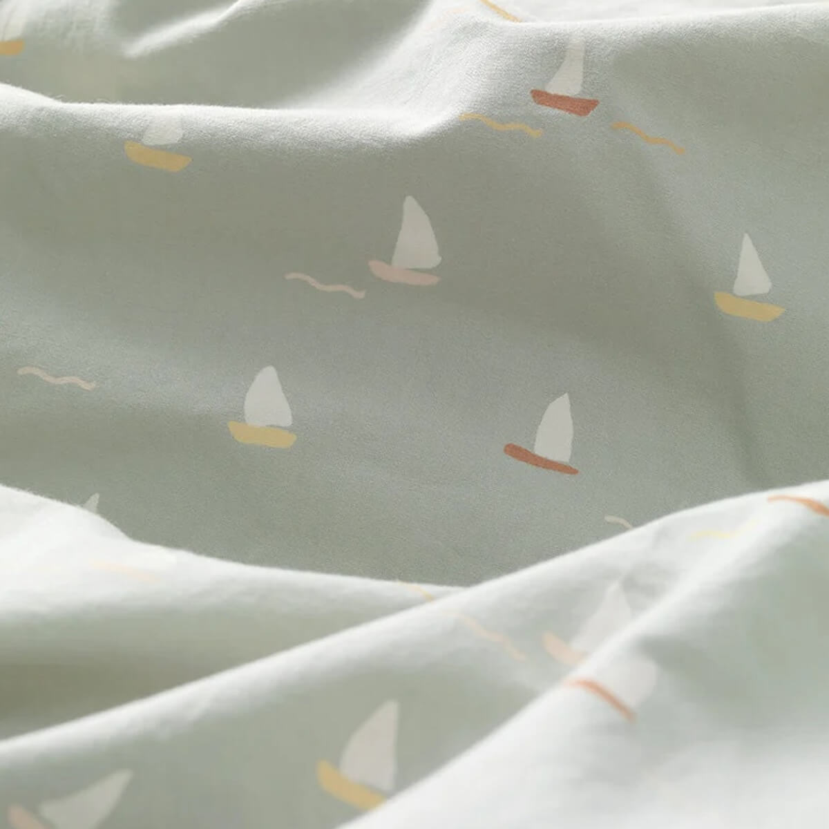 Housse de couette 140x200cm 63x63cm Dear April Sailboats