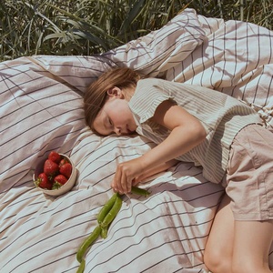 Housse de couette 70x100-40x45cm Dear April Sail Stripes