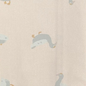 Housse de couette Baby DUCKS beige bleu 100x140cm et taie 40x40cm
