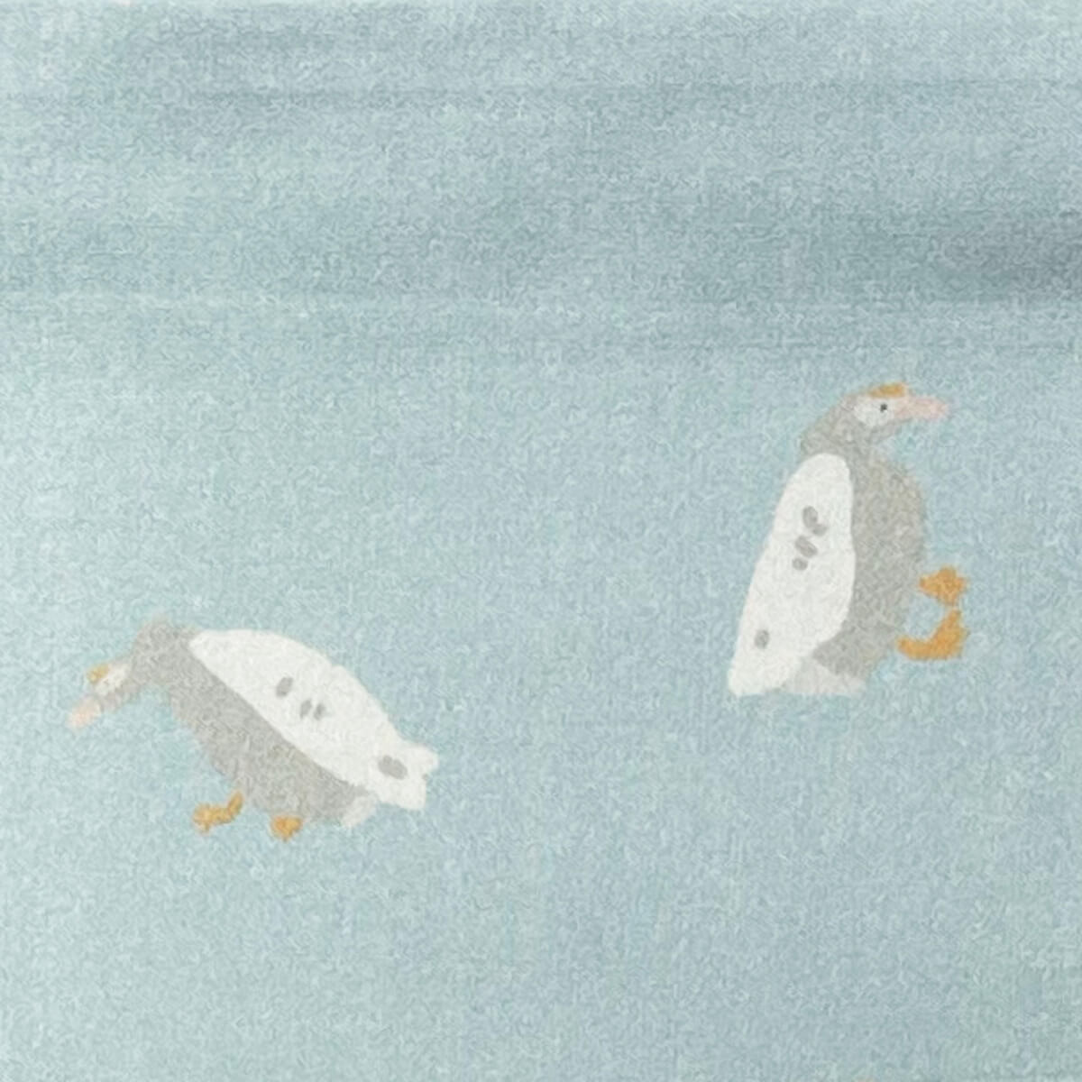 Housse de couette Baby DUCKS bleue beige 100x140cm et taie 40x40cm