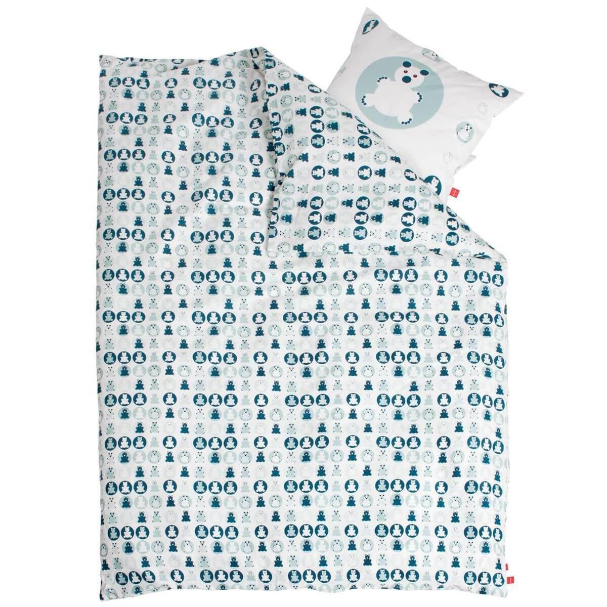 Housse de couette bébé 100x140cm BABY Flexa bleu 