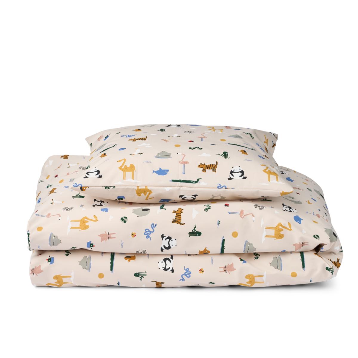 Housse de couette bébé CARMEN Around the world Liewood sandy