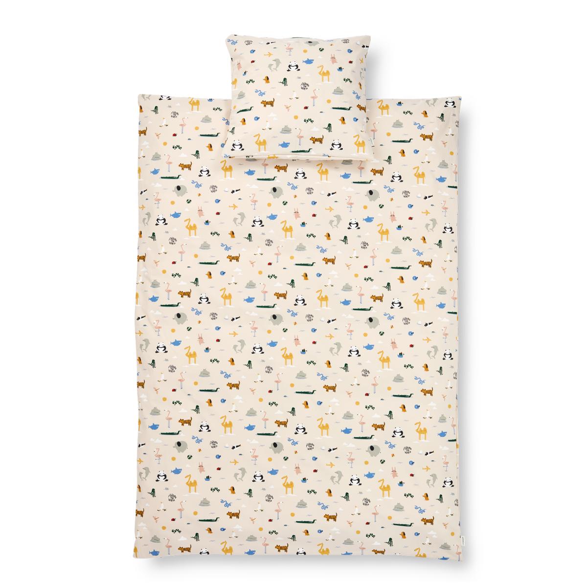 Housse de couette bébé CARMEN Around the world Liewood sandy