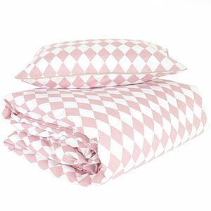 Housse de couette enfant 148x200 cm TORONTO Nobodinoz pink diamonds