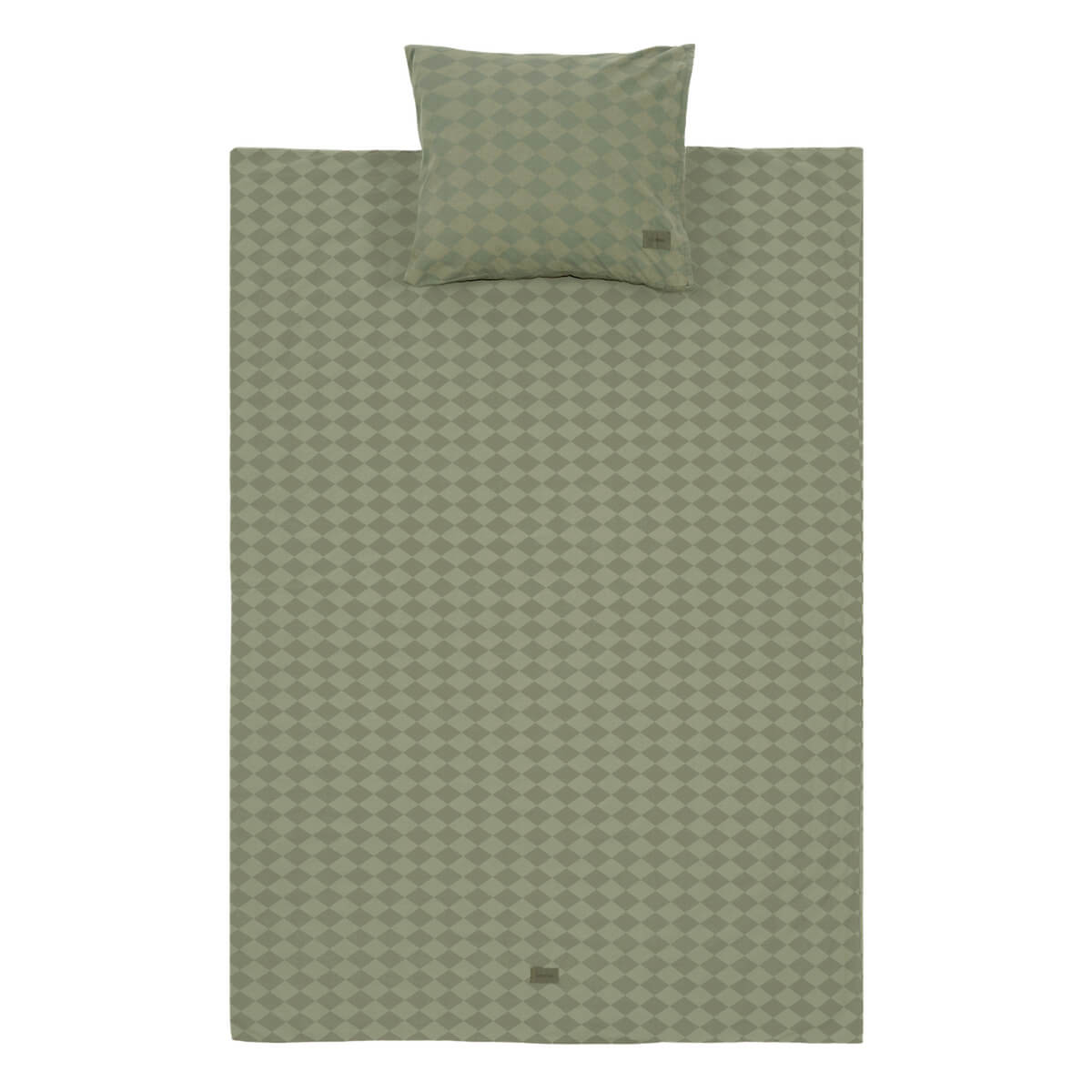 Housse de couette enfant VIBES Nobodinoz Green harlequin