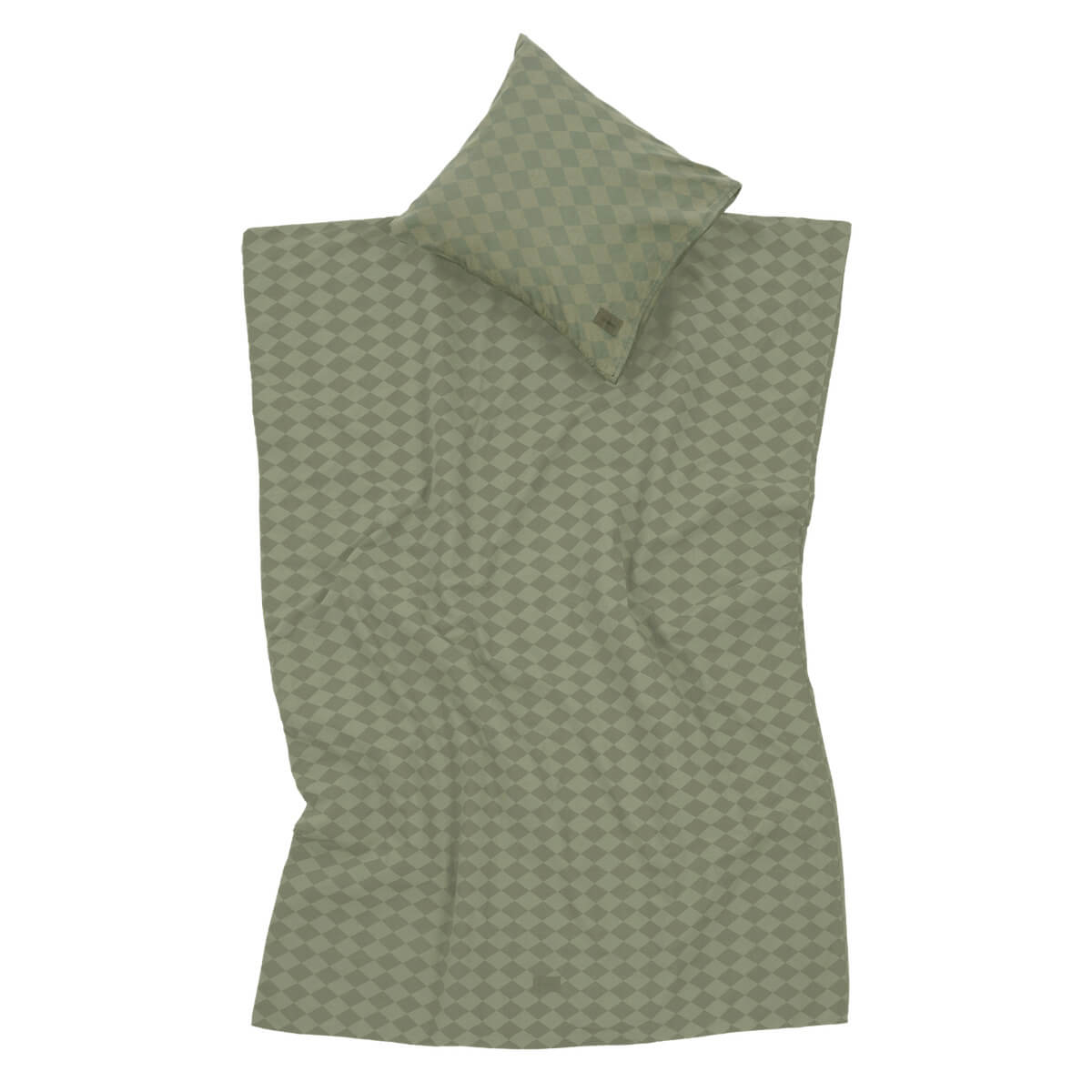 Housse de couette enfant VIBES Nobodinoz Green harlequin